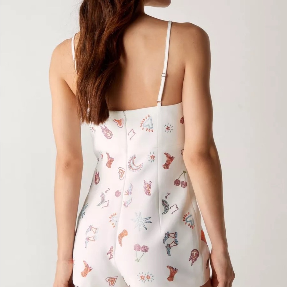 premium diamante western tailored romper - Picture 3 of 11